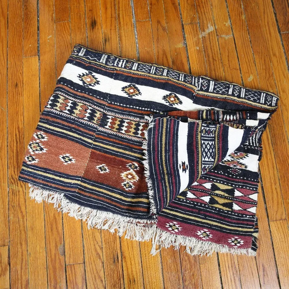 Rare Early 20th Century Khasa Arkilla Kerka Hand Woven Bridal Blanket Ma…